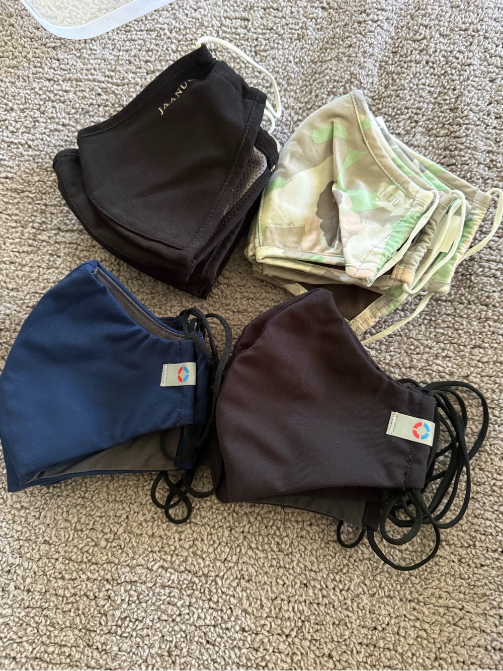 Reusable Face Mask bundle - Black, Navy & Camo